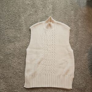 LOFT Cream Cowl Neck Sweater